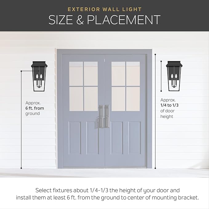 Kichler Courtyard 17.75" 1 Light Outdoor Wall Light with Clear Seeded Glass in Rubbed Bronze for Entry or Garage Doors, 18" H x 8.25" W x 11.25" Ext.) 9033RZ