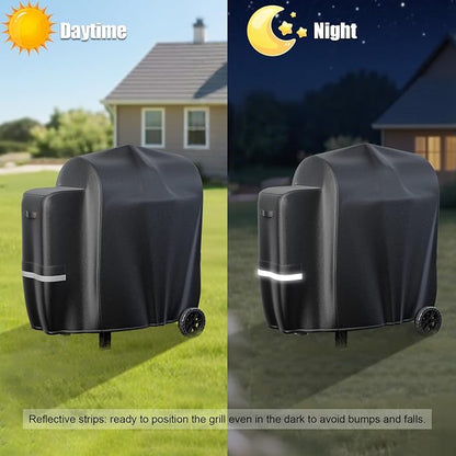 73700 Grill Cover for Pit Boss 700FB, Classic 700, Lexington 500, Lexington 540, Pit Boss 400FB, Pro 600 and Z Grill 550B Series Wood Pellet Grills, Heavy Duty 600D Waterproof BBQ Cover