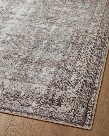 Loloi Amber Lewis Georgie Collection GER-10 Moss/Bark 2'-3" x 3'-9", .19" Pile Height, Accent Rug