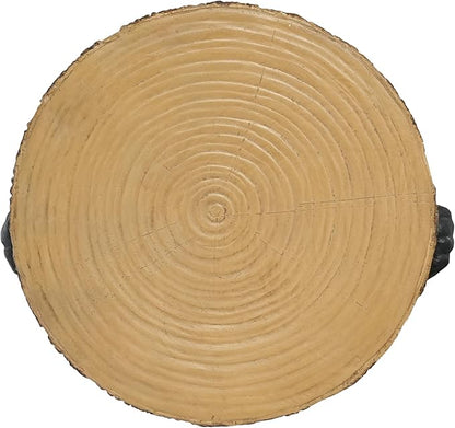 Christopher Knight Home Blitz Bear Outdoor Side Table, MGO Bear Statue with Display Tabletop, Hand Painted Sculpture, Cute Small End Table for Indoor/Outdoor, No Assembly Required, Black + Brown