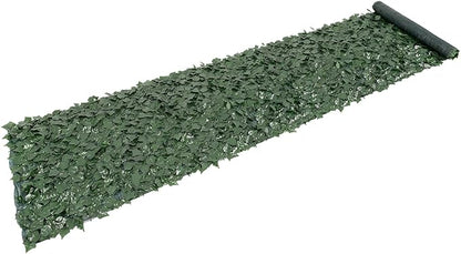 VEVOR Artificial Ivy Privacy Fence Screen, 39 x 198 in Faux Ivy Vine Leaf Hedges Fence, Greenery Privacy Fence with Mesh Cloth Backing, Green Wall Decoration for Outdoor Garden, Yard, Balcony