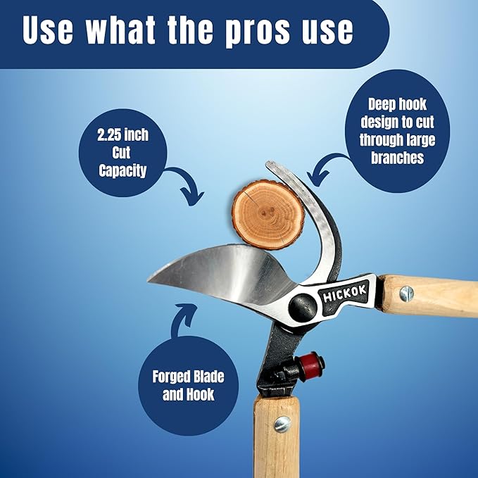 Heavy Duty Tree Lopper – 26" Professional Tree Branch Cutter with Hickory Wood Handles | Commercial Tree Pruner Made in USA