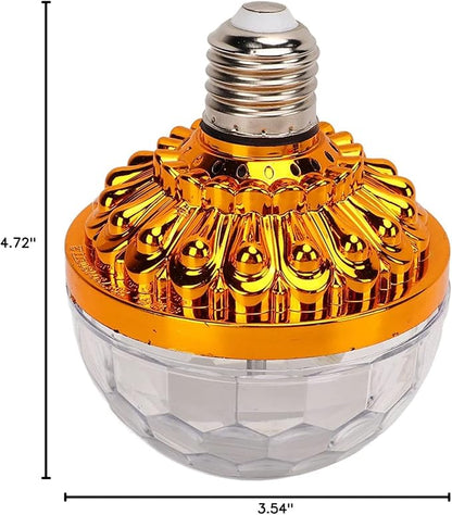 Garosa Color Rotating Bulb E27 RGB Color Changing Party LED Bulbs for Indoor Outdoor Parties, Photography US Plug 110‑240V