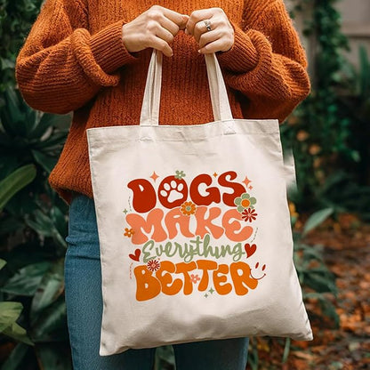 Canvas Bag for Women Grocery Shopping Travel Gym Weekender Vacation Womens Work Tote Bag Gifts
