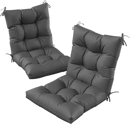 Patio Seat&Back Chair Cushions for Outdoor Furniture，Comfortable Cushions for Rocking/Dining/Lawn Chair-Set of 2