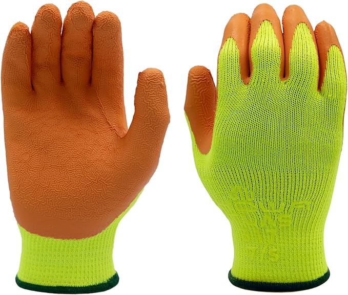 SHOWA Atlas 300 Original 1994 Crinkle Grip Work Gloves,for Construction, Landscaping, Gardening, & Masonry