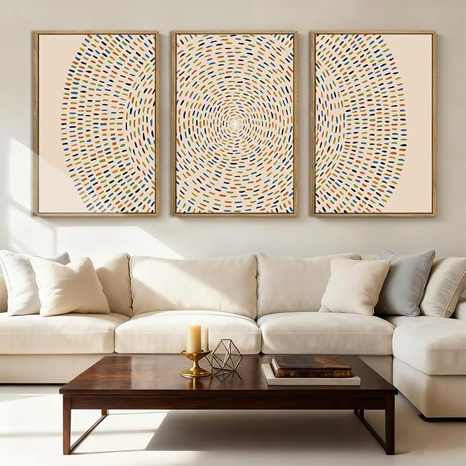 Anyzal Extra Large Jesus Feeds the 5000 Framed Wall Art 24x36 Inch Jesus Christian Canvas Wall Decor Religious Minimalist God Artwork for Living Room Bedroom Set of 3