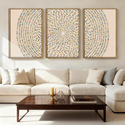 Anyzal Extra Large Jesus Feeds the 5000 Framed Wall Art 24x36 Inch Jesus Christian Canvas Wall Decor Religious Minimalist God Artwork for Living Room Bedroom Set of 3