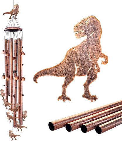 Extra Large 55 Inch Dinosaur Wind Chimes for Outside,Dinosaur Gifts for Adults Men Women/Memorial Gifts/Birthday Gift Metal windchimes Outdoors/Indoors,Garden Decor,Patio,Home,Porch,Yard Decoration