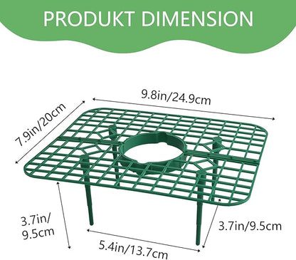 ANGTUO 10 Pack Strawberry Plant Support, Strawberry Support Growing Racks for Keeping Garden(5 Square+5 Round)