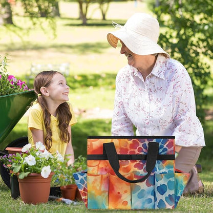 Garden Tool Bag Garden Tool Storage Bag with Pockets Handle Portable Garden Tote Bags for Women Men