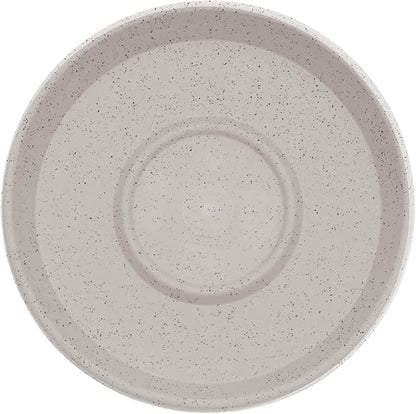 Bloem Terra Resin Saucer Tray: 9.25" Bottom Width - Vanilla Bean - Matte, Durable, Ribbed Bottom, Indoor and Outdoor, Fits 12" Terra Pots