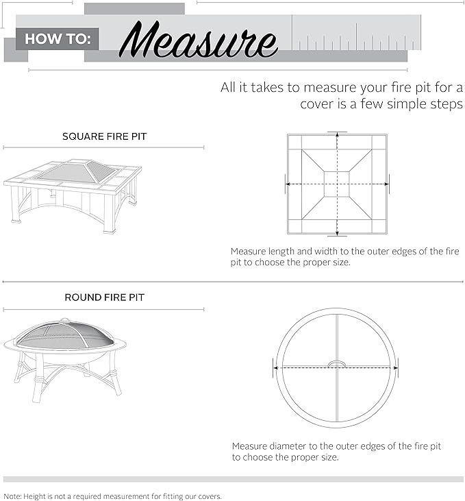 Classic Accessories Veranda Water-Resistant 36 Inch Full Coverage Square Fire Pit Cover, Patio Furniture Covers