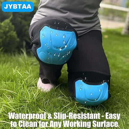 Working Knee Pads for Men & Women, Soft Shell Padded Knee Pad for Gardener Carpenter Construction Worker, Protect Your Knee Safety, Tough & Durable, Perfect for Warehouse Retail Work, Blue XL (1 Pair)
