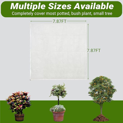 4 Pack Fruit Tree Netting Covers with Zipper & Drawstring – 7.87x7.87FT Ultra-Fine Mesh Garden Netting – Insect & Bird Barrier for Tree, Plant & Crop Protection