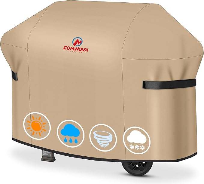 Comnova Grill Cover 72 Inch - 600D BBQ Cover for Outdoor Grill Waterproof and Heavy Duty, Large Barbecue Gas Grill Covers for Weber, Char-Broil, Nexgrill, Monument, Dyna-glo, Brinkmann and More