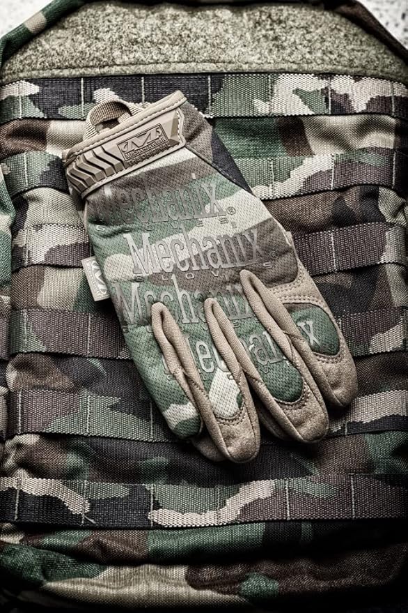 Mechanix Wear - Original Woodland Camo Tactical Gloves (Medium, Camouflage)
