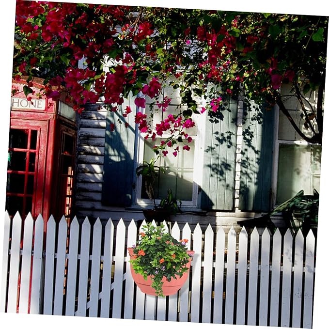 BESPORTBLE Hanging Half Circle Flower Pot Modern Wall Planter Safe Stylish Flower Container