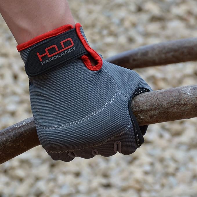 HANDLANDY Work Gloves for Men & Women, Utility Mechanic Working Gloves Touch Screen, Flexible Gardening Gloves for Yard