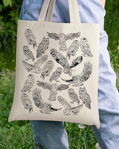 AUSVKAI Canvas Tote Bag Aesthetic for Women, Cute Reusable Cloth Cotton Bags for Shopping Beach Grocery