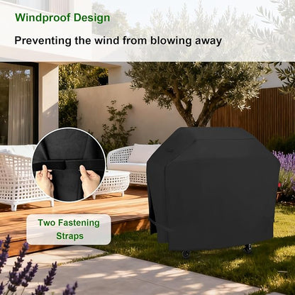 Outdoor Grill Cover for Royal Gourmet GA5403B/GA5403C 5-Burner Propane Gas Grill, 58 Inch Waterproof 600D Grill Cover for SG6002R/GE6001H 6-Burner BBQ Gas Grill, Heavy Duty Covers-58 x 26 x 45 Inches.