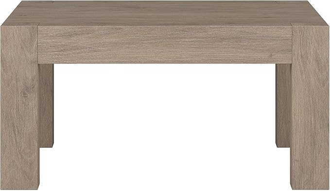 Henn&Hart Langston Coffee Table, 34" Wide,Grey