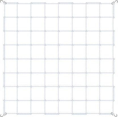 iPower 4' x 4' Grow Room Trellis Netting for 59"x59" Room, Heavy-Duty Elastic Plant Net with Hooks, Flexible Hydroponics Support for Climbing Plants, Vegetables, Fruits, Flowers, Vines