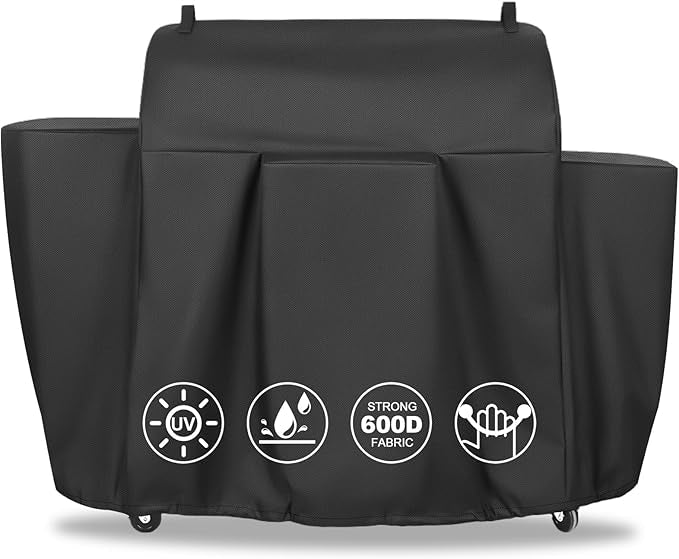 QuliMetal Grill Cover for Camp Chef 36 Inch Pellet Grills - 600D Heavy Duty Waterproof and UV Resistant for Camp Chef Woodwind Pro WiFi 36 Pellet Grill,SmokePro LUX 36,SmokePro SGX 36