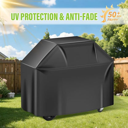 Grill Covers Heavy Duty 58inch,420D Grill Cover Waterproof for Outdoor Grills,BBQ Covers for Outside,Gas Grill Cover,UV & Fade Resistant with Adjustable Straps, Barbeque Accessories for Blackstone
