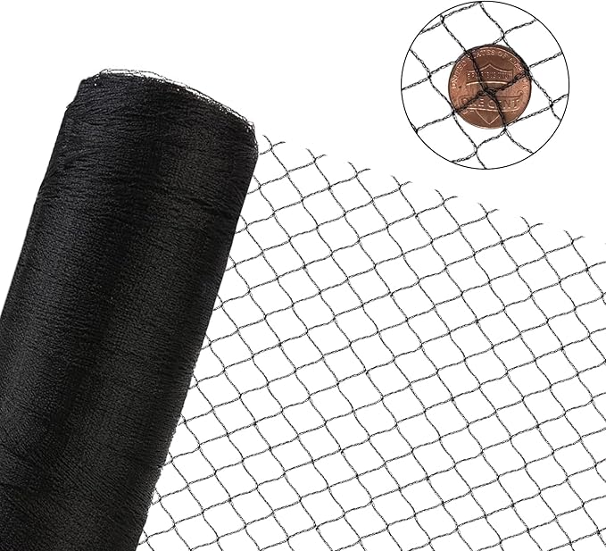 Bird Netting 30X30 FT, 1/2" Mesh, Strong Woven Garden Netting for Plants, Fruit Trees, Blueberry Bushes, Vegetables, Strawberry Protection, Against Bird, Deer, Squirres, Poultry, Small Animals