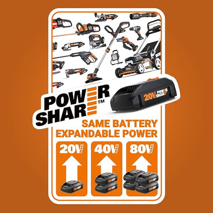 Worx WX550L.9 20V Power Share Axis Cordless Reciprocating & Jig Saw (Tool Only)