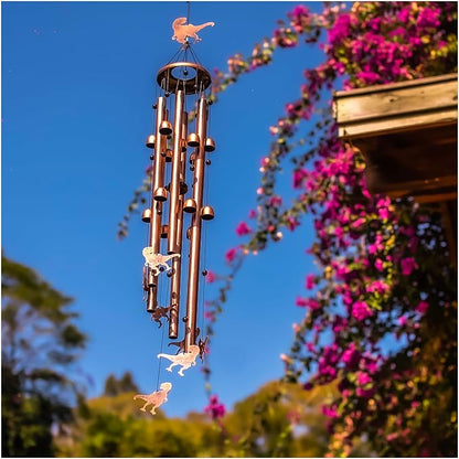 Extra Large 55 Inch Dinosaur Wind Chimes for Outside,Dinosaur Gifts for Adults Men Women/Memorial Gifts/Birthday Gift Metal windchimes Outdoors/Indoors,Garden Decor,Patio,Home,Porch,Yard Decoration