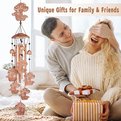 Mushroom Wind Chimes for Outside, Metal Windchimes Outdoors, Mushroom Gifts for Women/Men, Memorial/Birthday Gifts, Garden Decor for Outside, Patio or Yard, Durable Chimes for Outdoors