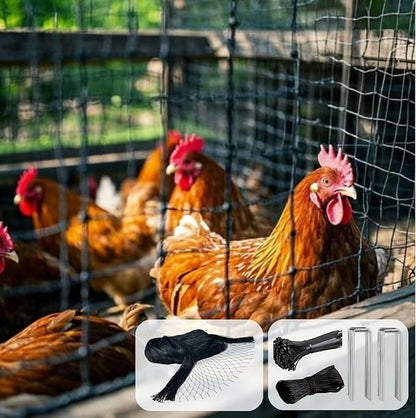 18 x 50 FT Bird Netting for Garden, 1" Square Mesh Size Heavy Duty Nylon Chicken Coop Netting for Blueberry Bushes, Fruit Trees and Vegetable Against Birds, Deer, Squirrels (18X50FT)