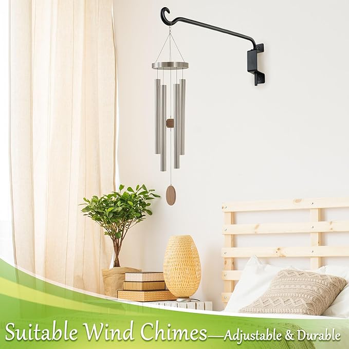 Qiang Ni Plant Hanger Outdoor: 16 Inch Bird Feeder Bracket for Garden Patio Decor - 2 PCS Swivel Adjustable Wall Mount Plant Hook for Hanging Flower Baskets