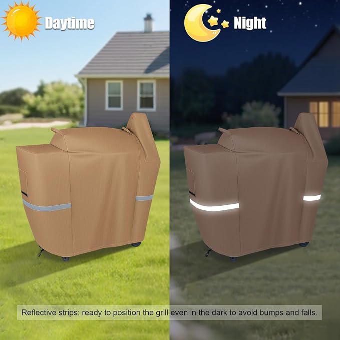 QuliMetal Grill Cover for Pit Boss 850-820 - Z Grill 700 Pellet BBQ Cover for Pit Boss 820 Deluxe,Pro 850 and Z Grill 700 Premium Wood Pellet Smoker Cover for Pitboss Waterproof & 600D Heavy Duty