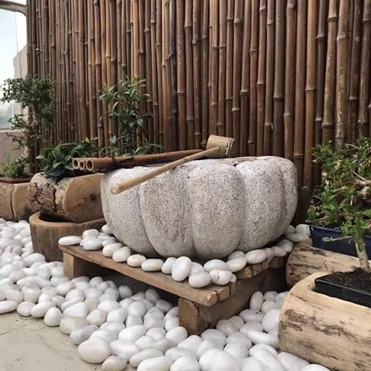 FANTIAN 40 lbs White River Rocks for Landscaping, 1-2 Inch Polished Pebbles for Indoor Plants, Decorative White Stones for Plants, Vase, Aquarium, Fish Tank and Garden