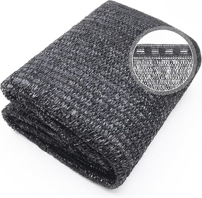 Cool Area 40% 6.5x20ft Sunblock Shade Cloth Cover Mesh UV Resistant Net for Garden Flower Plant Greenhouse, Black