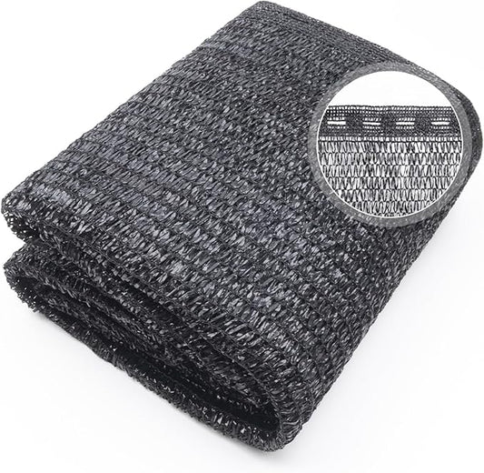 Cool Area 40% 6.5x20ft Sunblock Shade Cloth Cover Mesh UV Resistant Net for Garden Flower Plant Greenhouse, Black