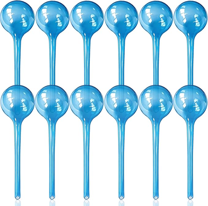 Large 12pcs Plant Watering Globes - Automatic Plant Watering Bulbs for Indoor & Outdoor Potted Plants, Durable Plastic Garden Watering Devices
