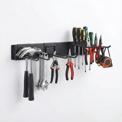 MBQQ Garage Tool Organizer Wall Mounted, 16 Inches Adjustable Garden Tool Organizer Rack,Heavy Duty Yard Tool Organizer