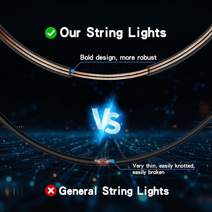63FT Multi-Function Solar LED String Lights for Outdoor Use - 13 Lighting Modes | Waterproof IP65 | Remote Timer | Perfect for Christmas Decor | Warm White | Transparent Wire Design