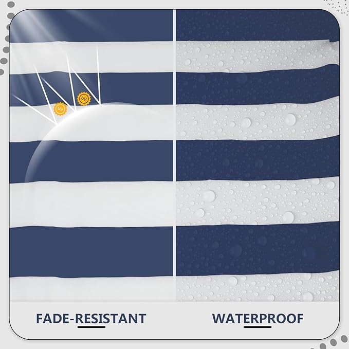 24" x 24" x 6" Outdoor Deep Seat Cushions Set - 2 Set Waterproof & Fade Resistant Patio Furniture Replacement Cushions, Non-Slip Outdoor Cushions Fit Loveseats, Couches, Chairs, and Sofas.