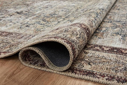 Loloi Amber Lewis Georgie Collection GER-04 Teal/Antique 2'-6" x 7'-6", .19" Pile Height, Runner Rug