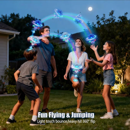 2025 Cosmic Globe,Hover Orb Toy with 3D Flips, Rechargeable Floating Spinner for 6 7 8 9 10 11 12 Years Old Boy&Girls Indoor/Outdoor (Purle)