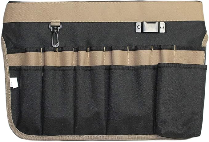 MELOTOUGH Bucket Tool Organizer With 35 Pockets Fits to 3.5-5 Gallon Bucket (Khaki)