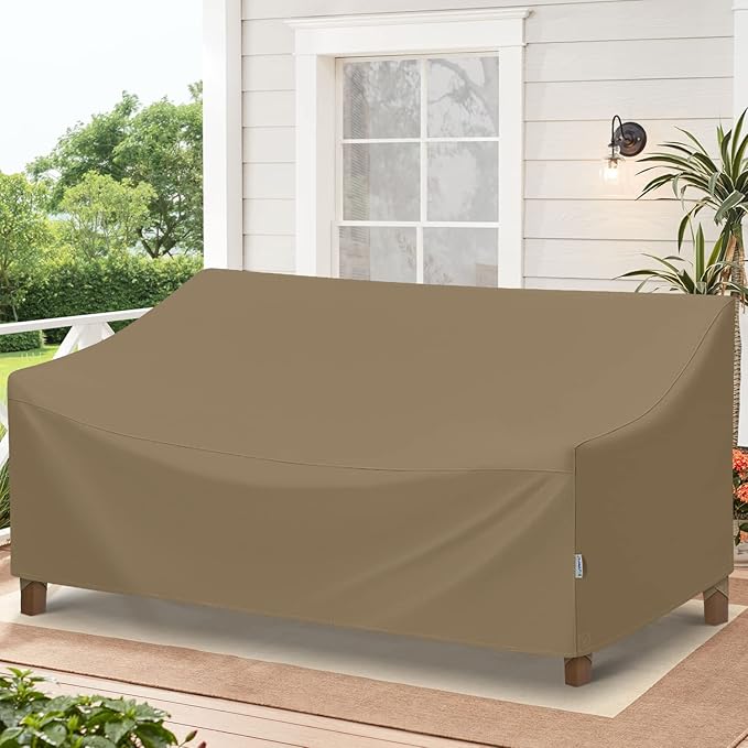 SunPatio Heavy Duty Waterproof 93.5" Sofa Cover & 2 Pack 33.5" Chair Covers Bundle