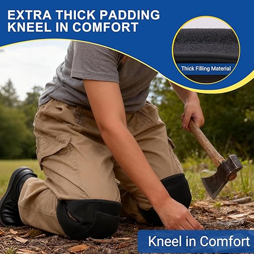 Professional Knee Pads for Men & Women - High Elastic Support for Cleaning, Gardening, Construction, and Floor Work | Knee Protection & Comfort