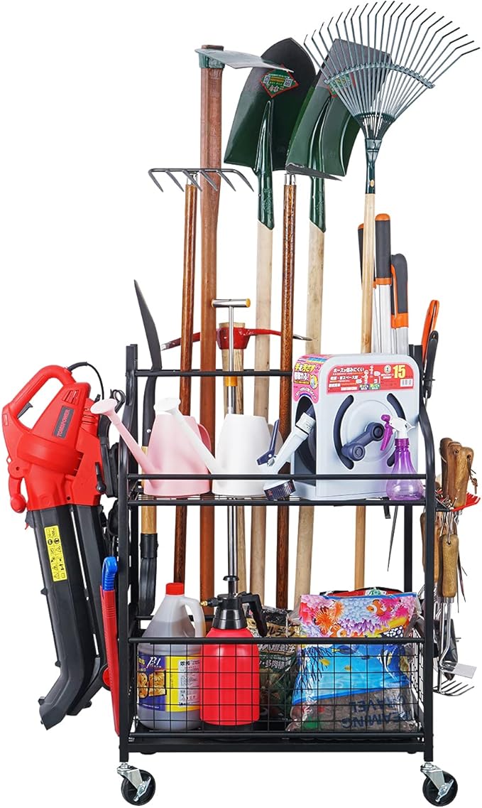 Mythinglogic Golf Storage Garage Organizer,Garden Tool Organizer for Garage