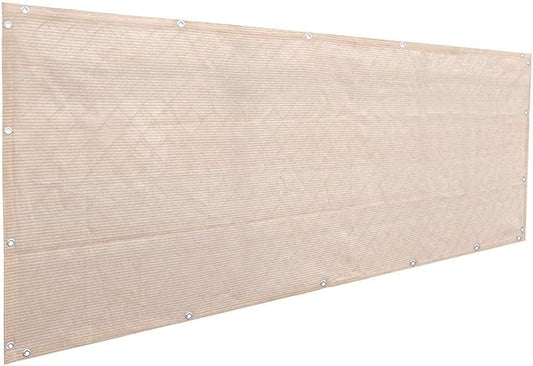 Alion Home© Elegant Privacy Screen for Backyard Deck, Patio, Balcony, Fence, Pool, Porch, Railing. Banha Beige (3' x 8')